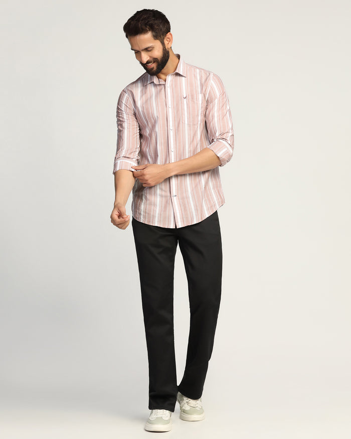Casual Rust Stripe Shirt - Koben