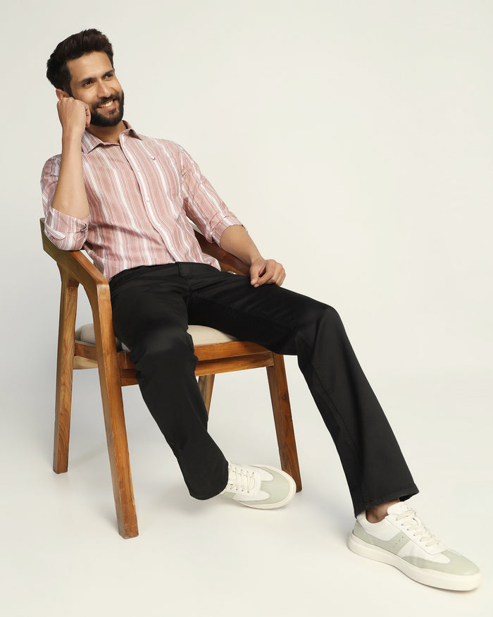Casual Rust Stripe Shirt - Koben