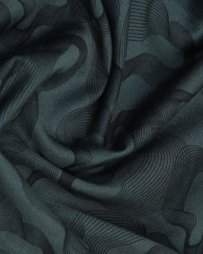 Casual Teal Printed Shirt - Heath