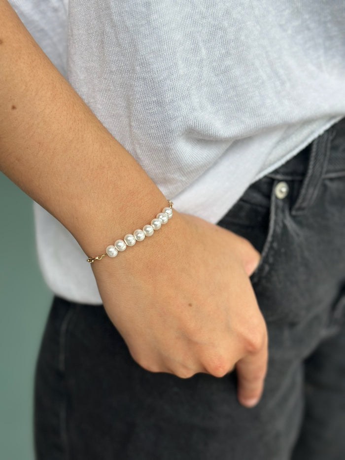 Celeste pearl Bracelet in gold