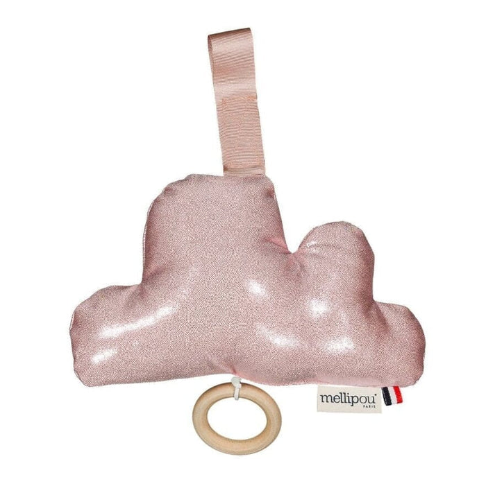 Mini nuage rose pailletté - Liliane Nuage musical MELLIPOU