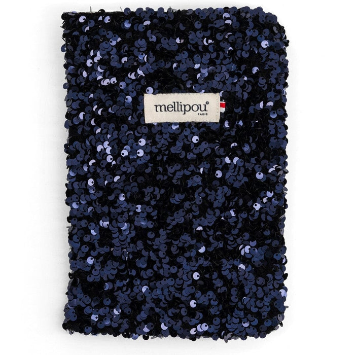 Protège carnet de santé bleu pailleté - Roland Carnet de santé MELLIPOU