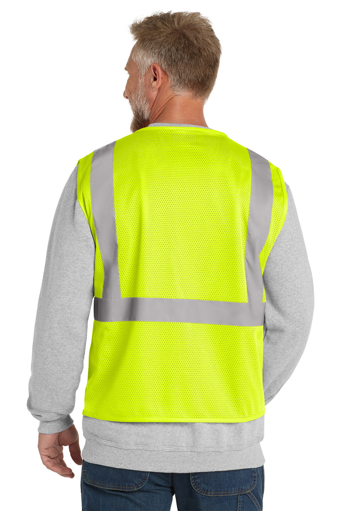CornerStone® ANSI 107 Class 2 Economy Mesh Zippered Vest | CSV101 - The Lemon Print & Design Studio