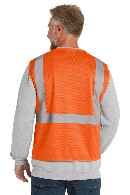 CornerStone® ANSI 107 Class 2 Economy Mesh Zippered Vest | CSV101 - The Lemon Print & Design Studio