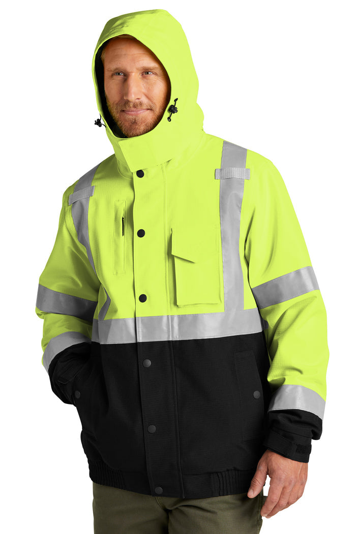 CornerStone® ANSI 107 Class 3 Waterproof Insulated Ripstop Bomber Jacket | CSJ501 - The Lemon Print & Design Studio