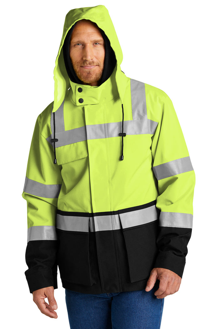 CornerStone® ANSI 107 Class 3 Waterproof Ripstop 3-In-1 Parka | CSJ502 - The Lemon Print & Design Studio