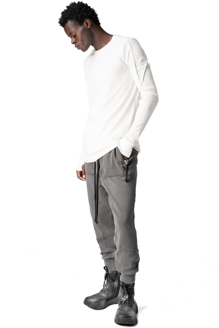 Cotton long sleeve tee, Off white