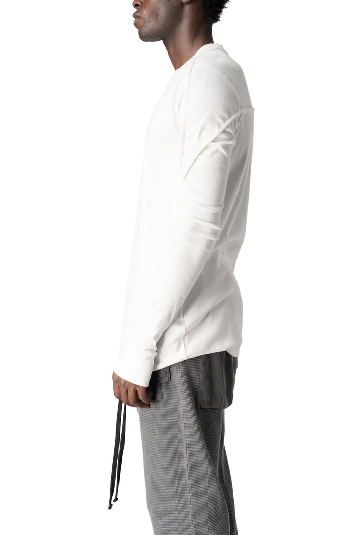 Cotton long sleeve tee, Off white