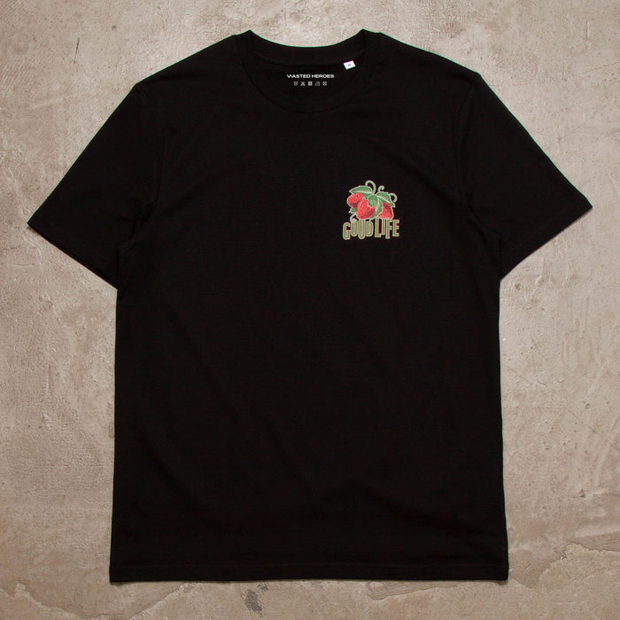 Crest Strawberry Good Life - Tshirt - Black