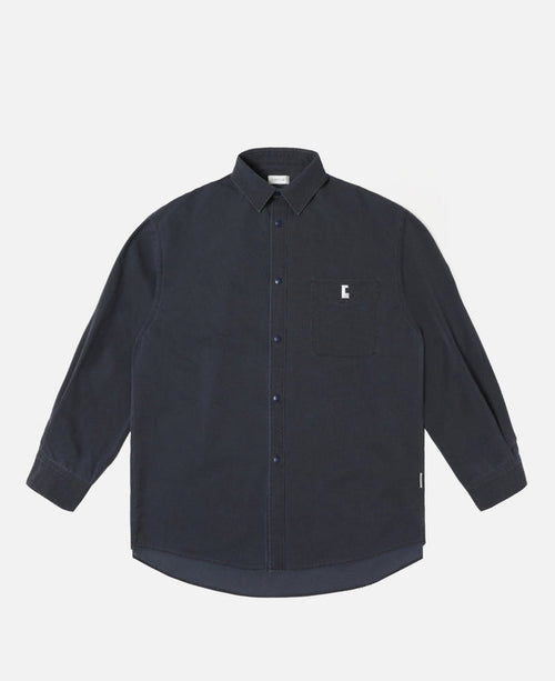 "C"Vintage Effect Cooldots City Uniform L/S Shirt (Navy)