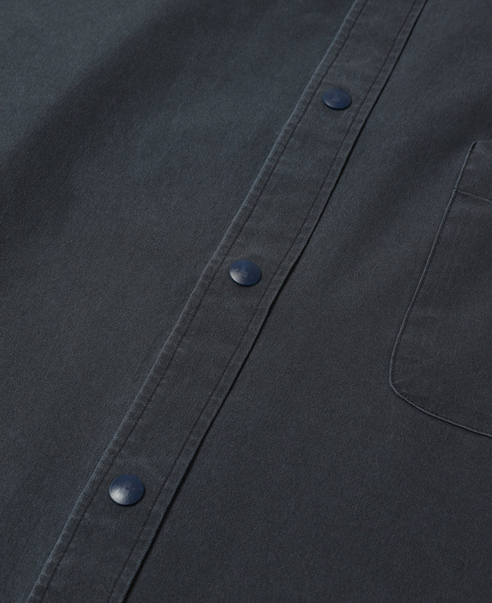 "C"Vintage Effect Cooldots City Uniform L/S Shirt (Navy)