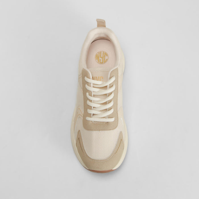 Deportiva running mesh beige NYC