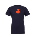 Duck Short Sleeve Tee Shirt (Navy, Orange)