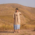 Brown Eve Cotton Midi Dress - OurDve