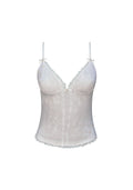 FAWN FITTED CAMI TOP OFF WHITE