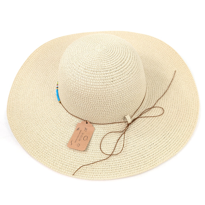 Foldable Wide Brim Hat with Loop - 57cm