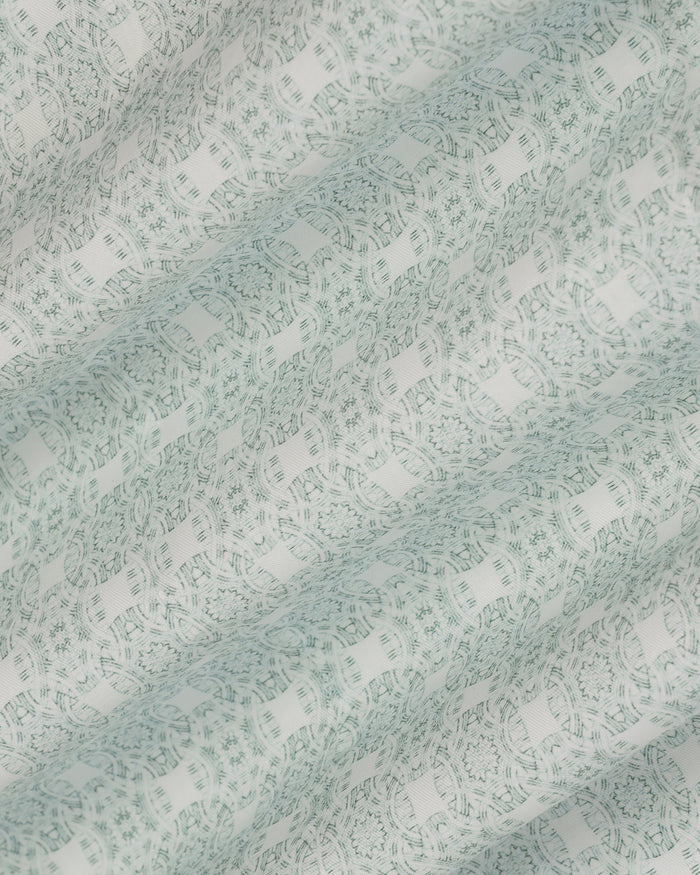 Formal Mint Printed Shirt - Drum