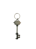 Key-shaped keychain with 'Fort York National Historic Site' text on a white background