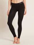 Black Vegan Organic Women's Full Leggings | Black Bamboo Ladies' Seamless Full Leggings | Natural Women's Leggings
