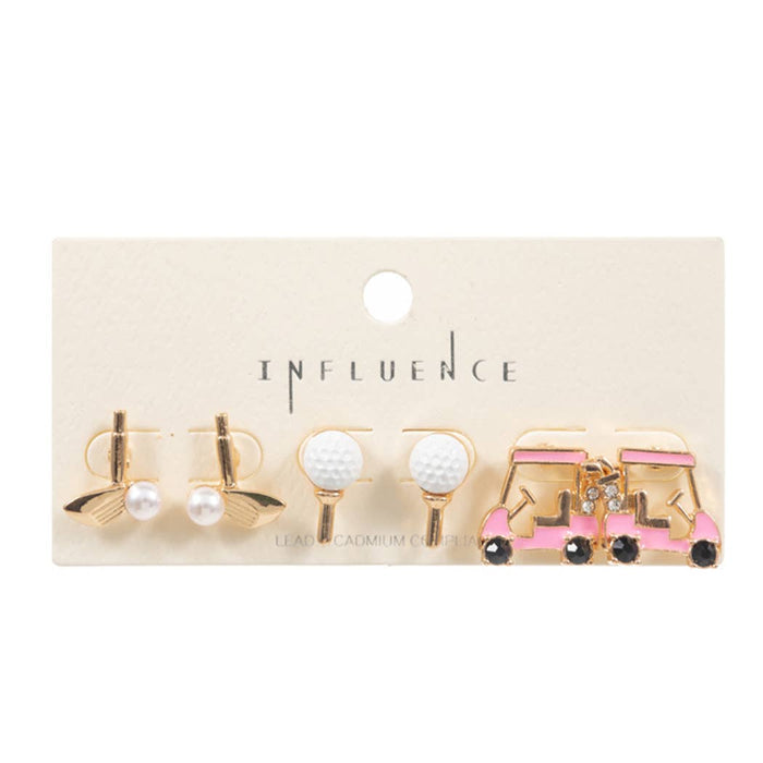 Golf Cart Earring Set