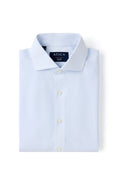 Greenwich Light Blue Textured Stripe Shirt - Atica Man