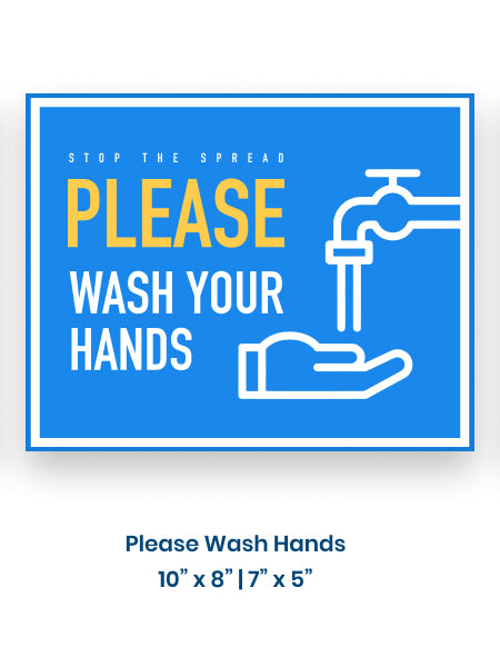 Health & Hygiene Decals - The Lemon Print & Design Studio
