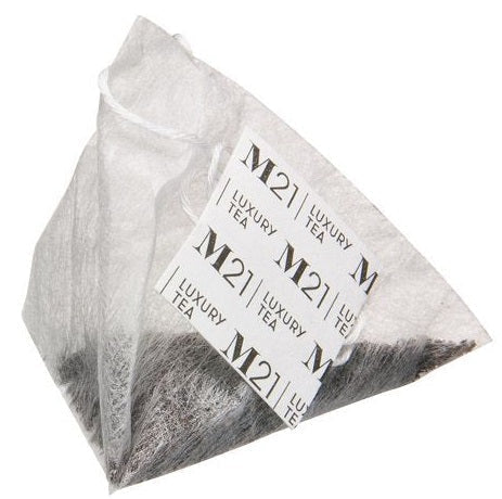 Luxury tea bag on a white background