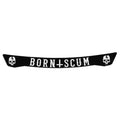 INVERTED LOGO HELMET VISOR - Born Scum Clothing Co