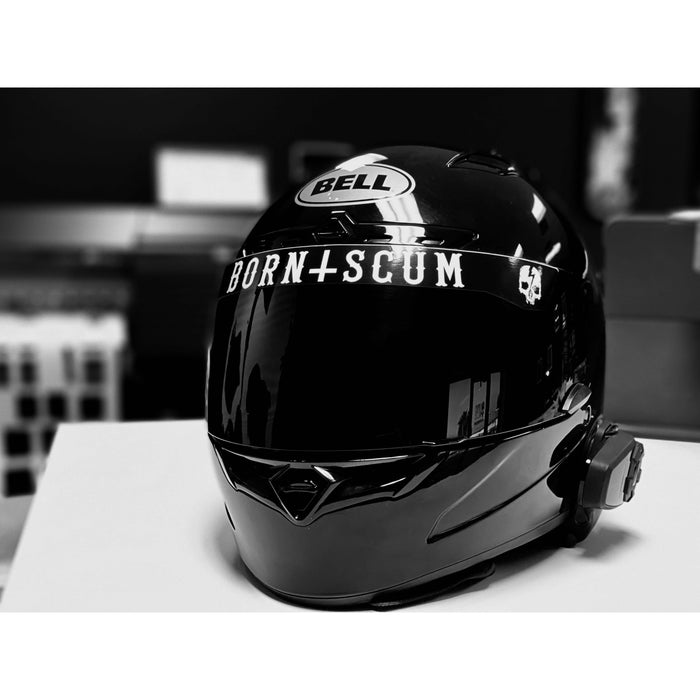 INVERTED LOGO HELMET VISOR - Born Scum Clothing Co