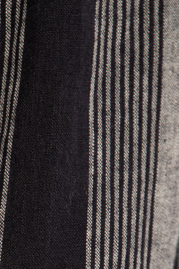 Khaled Linen Black & Grey Jacket