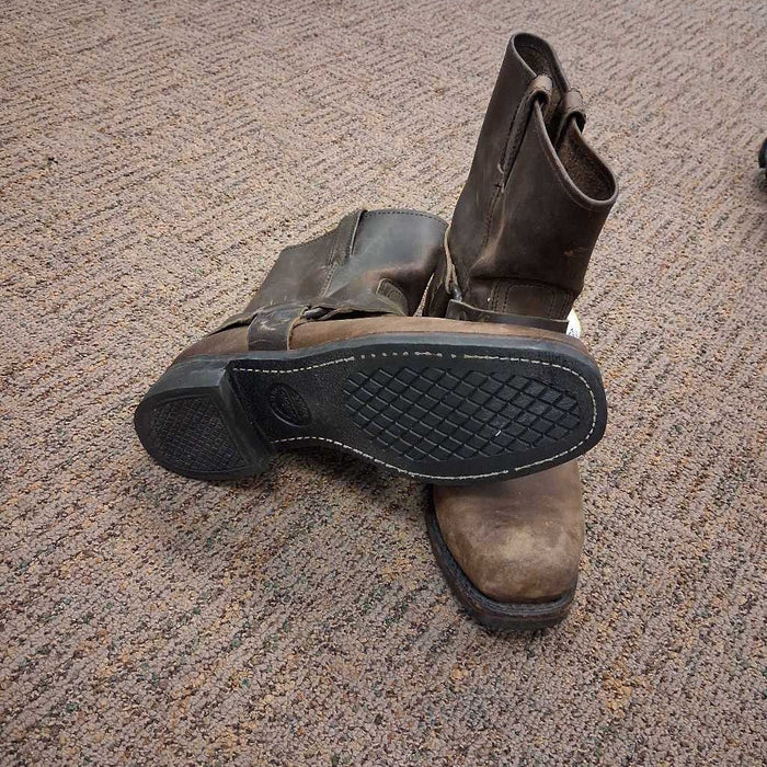 Leather Harness Bike Boot Men's
