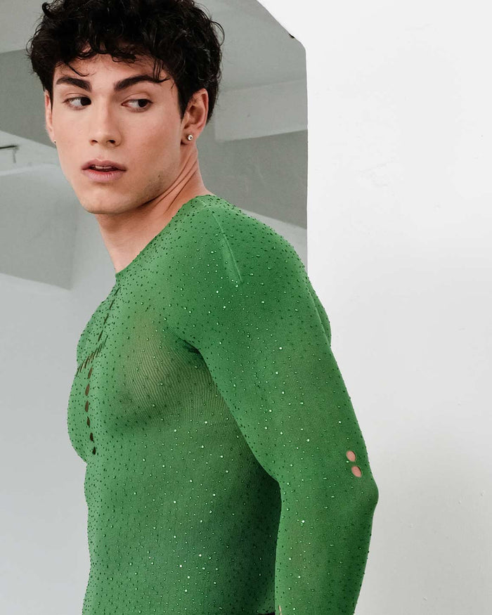 Leif Rhinestone Glove Top