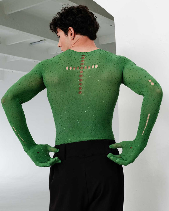Leif Rhinestone Glove Top