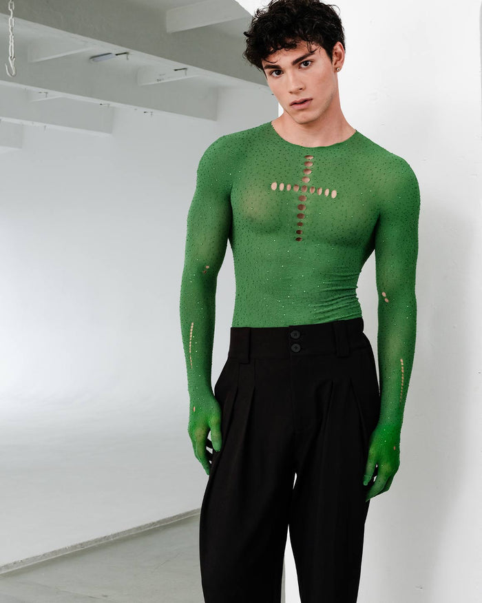 Leif Rhinestone Glove Top