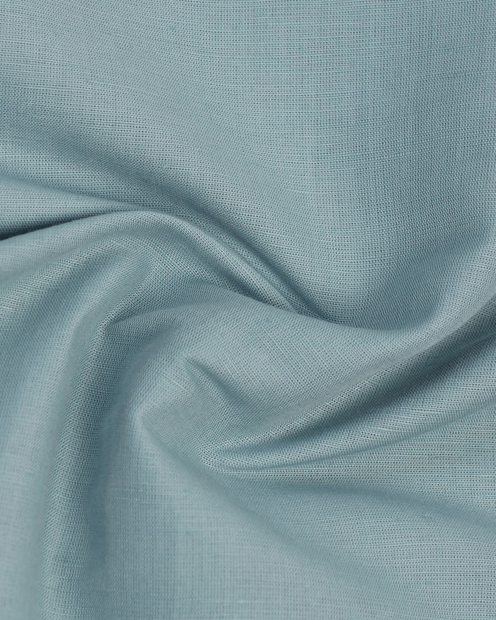 Linen Casual Green Solid Shirt - Salmon