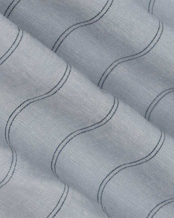 Linen Casual Grey Stripe Shirt - Darcom