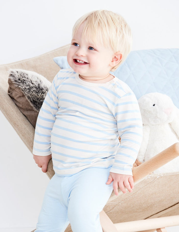 Long Sleeve Boody Bamboo Stripe Baby Top