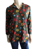LS Collection Flower Stretch Top