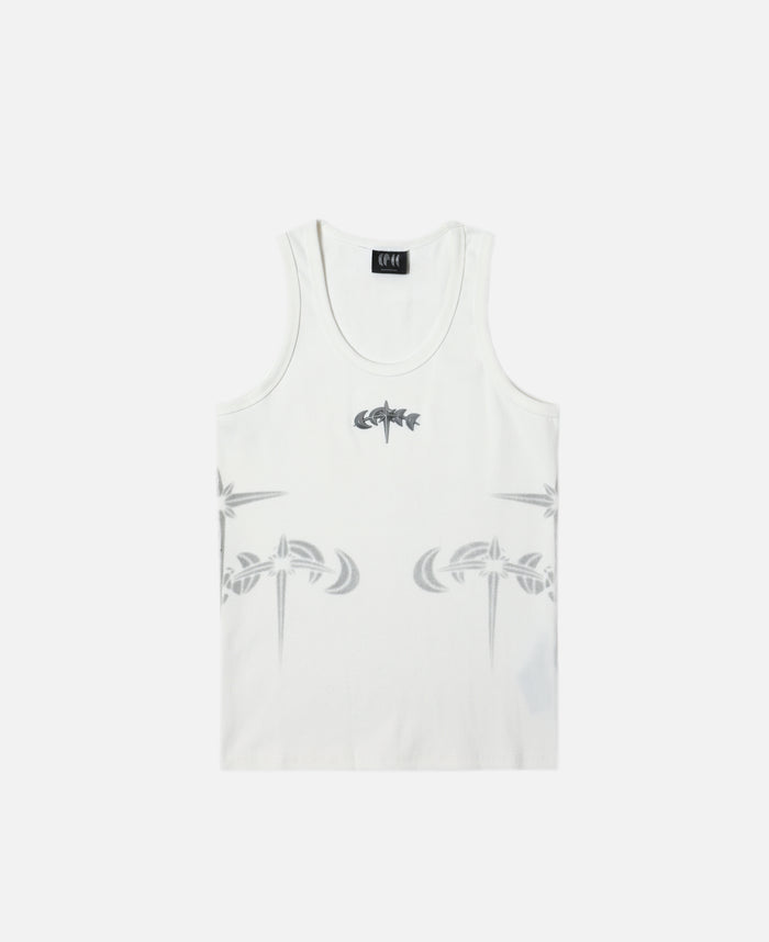 Luminous Dawn Astral Metal Logo Vest (White)