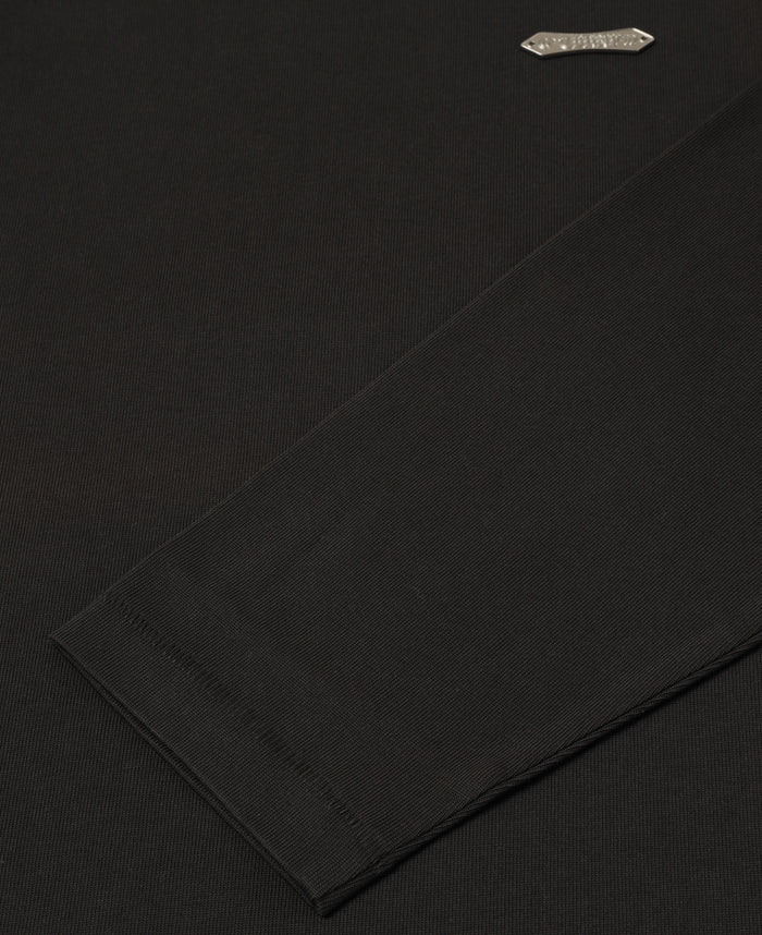 Luminous Dawn Flocked Long Sleeve T-Shirt (Charcoal)