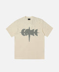 Luminous Dawn Rhinestone T-Shirt (Beige)