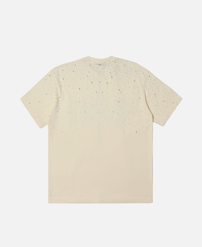 Luminous Dawn Rhinestone T-Shirt (Beige)