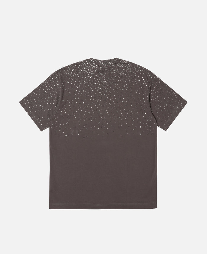 Luminous Dawn Rhinestone T-Shirt (Grey)