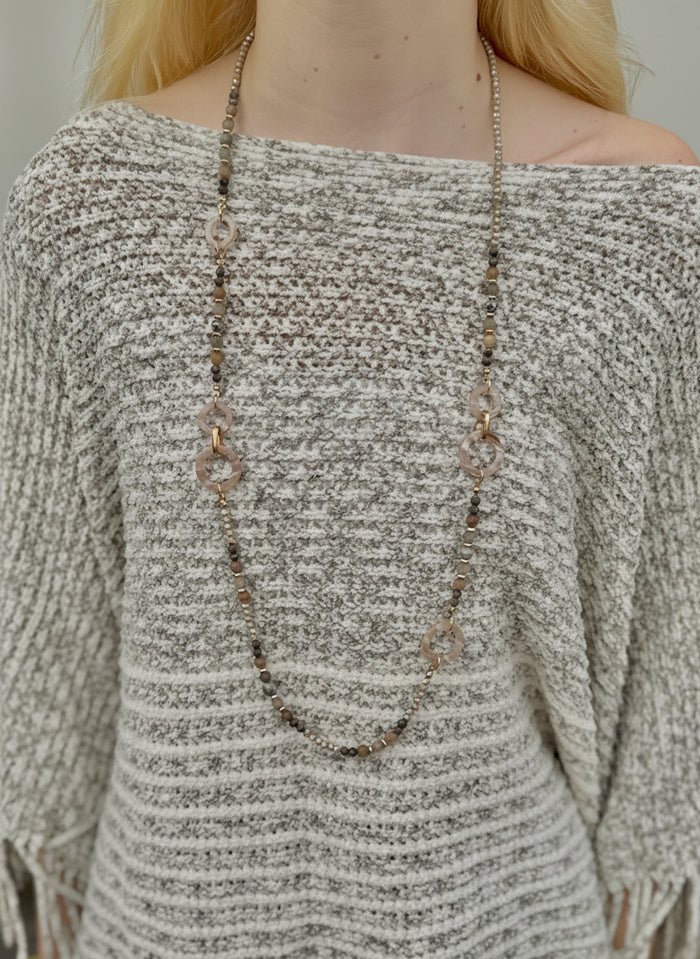 Marisol Mixed Stone and Link Necklace