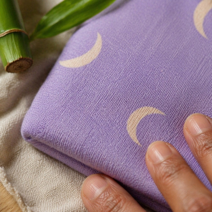 Mimi Muslin Wipes | Crescent Moon Scatter | Monsoon Magic | 100% Muslin Cotton, Reusable | Pack of 6