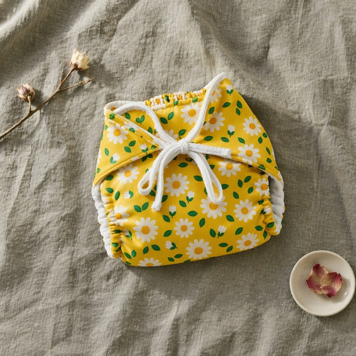 Mimi Muslin Wipes | Daisy Chain | Blossom | 100% Muslin Cotton, Reusable | Pack of 6
