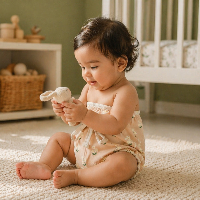 Mimi Muslin Wipes | Jasmine Bunch | Tropicale | 100% Muslin Cotton, Reusable | Pack of 6