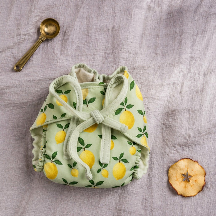 Mimi Muslin Wipes | Lemon Branch | Orchard | 100% Muslin Cotton, Reusable | Pack of 6