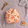 Mimi Muslin Wipes | Peach Garden | Orchard | 100% Muslin Cotton, Reusable | Pack of 6