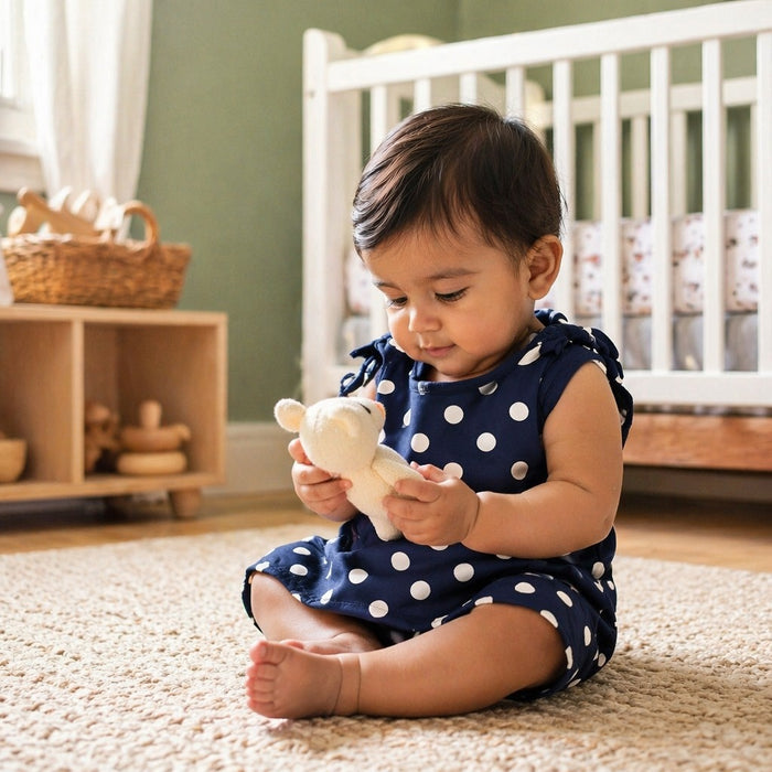 Mimi Muslin Wipes | Polka Dots | Geo Play | 100% Muslin Cotton, Reusable | Pack of 6